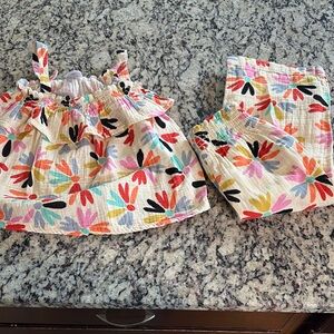 Hanna Andersson Floral Outfit Set